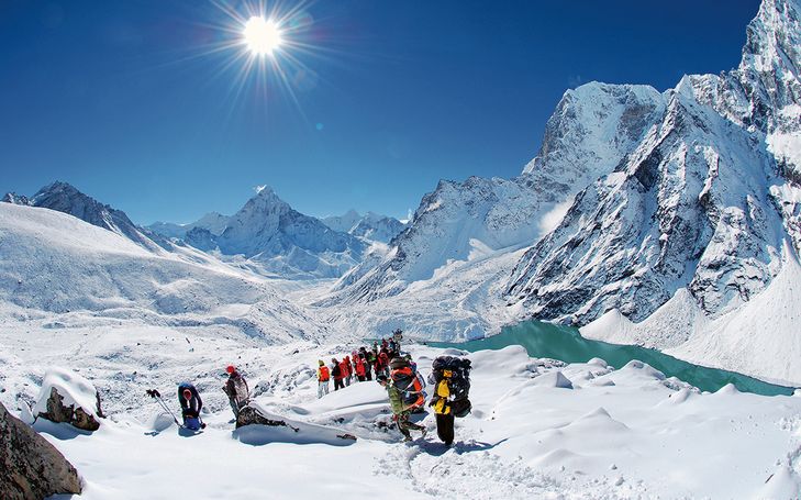 Wegsicherung im Everest-Gebiet