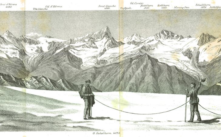 Zermatter Berge im Jahr 1879