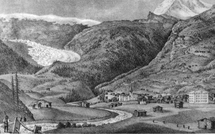 Voyage à Zermatt en août 1844