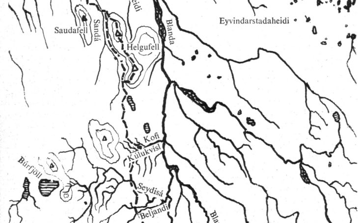 Von Hveravellir zum Skagafjord (Island)