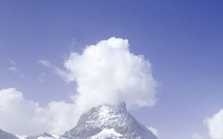 Klettern mit Blick auf Zermatt