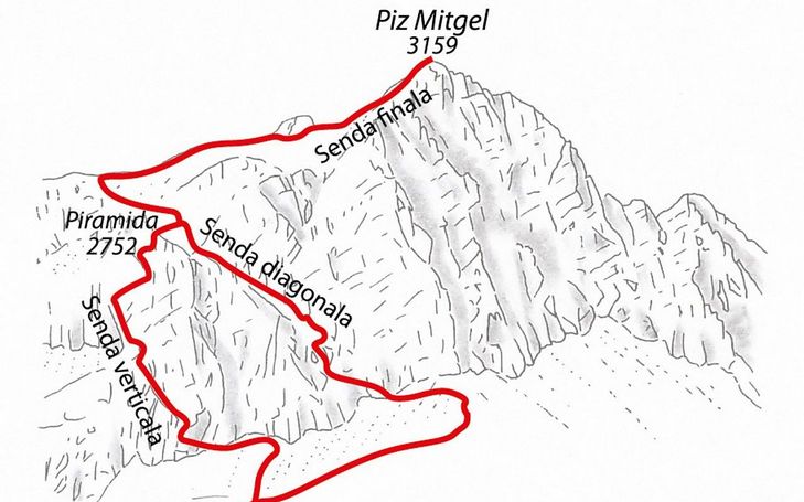 Klettersteig Piz Mitgel geschlossen