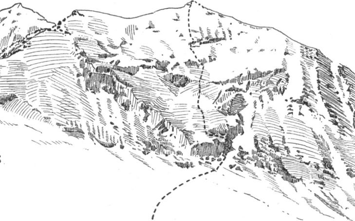 Première ascension du Bieshorn par la face nord-est et la Pointe Burnaby.