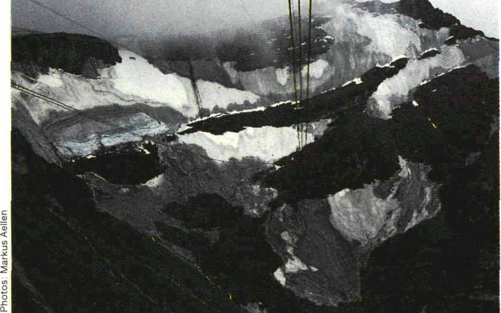 Die Gletscher der Schweizer Alpen im Jahr 1985/86