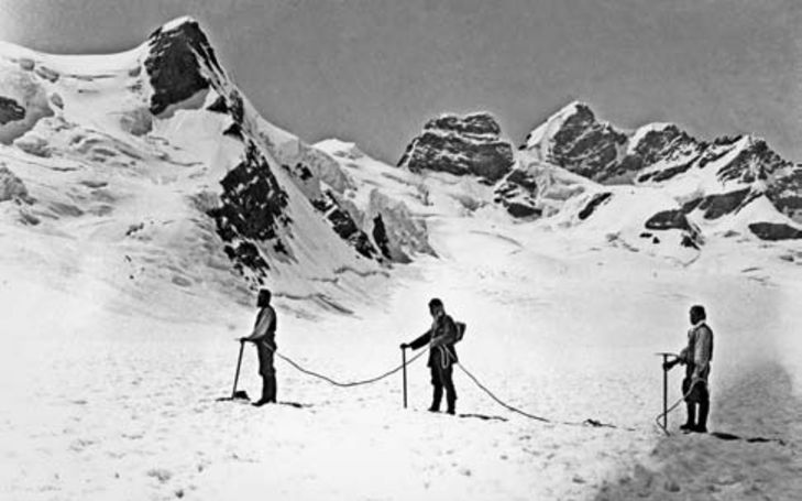 Die Jungfrau –  erster Schweizer Viertausender