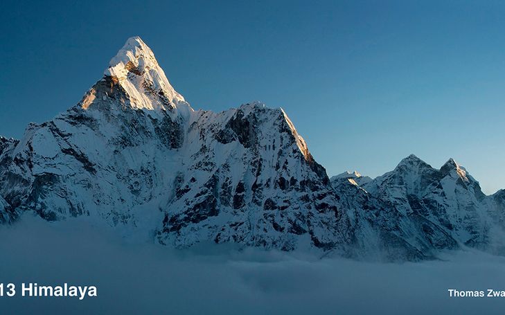 Calendrier Himalaya 2013 de Thomas Zwahlen