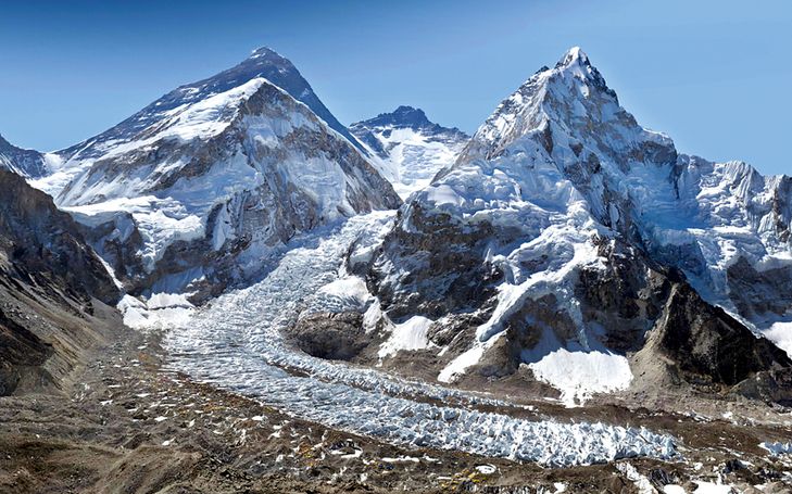 Foto gigante del Monte Everest