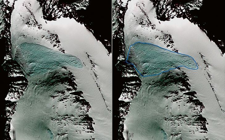 Détection d’avalanches par satellite