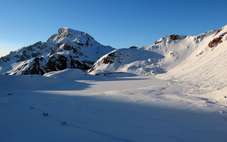 Skier en terres Walser