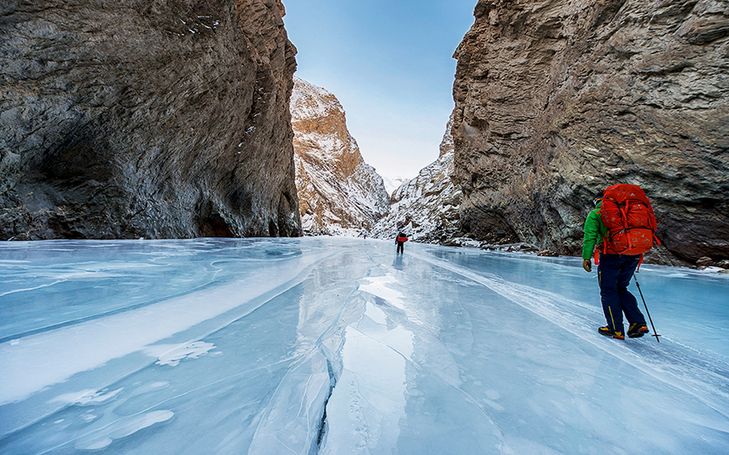 Trekking sur glace du Chaddar au Ladakh