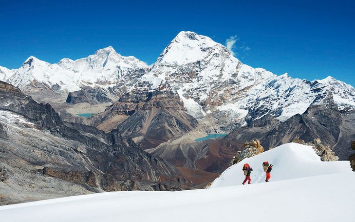 Spedizione in montagna nel Nepal