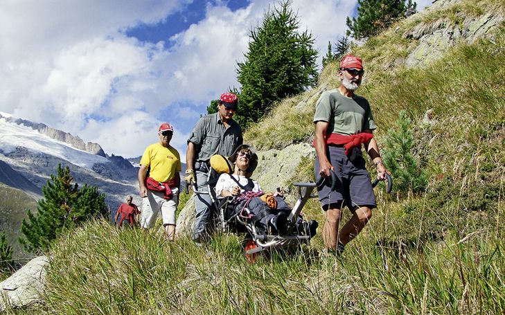 Mit Behinderten in die Berge