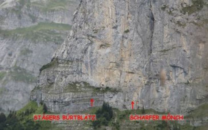 Klettern: Schwarzmönch - Stellifluhpfeiler