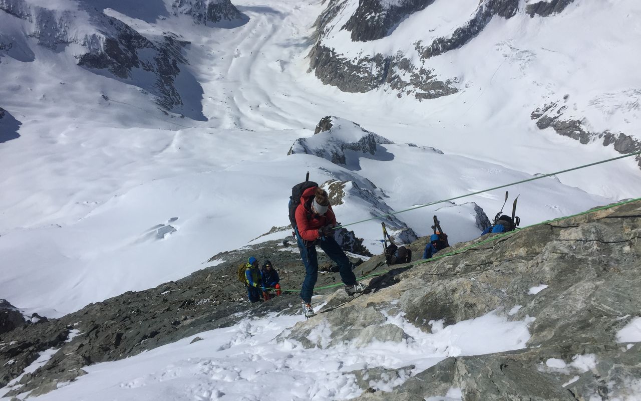 Aletschhorn Abseilen