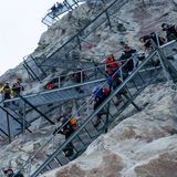 Nouvel escalier d’accès à la Konkordiahütte SAC